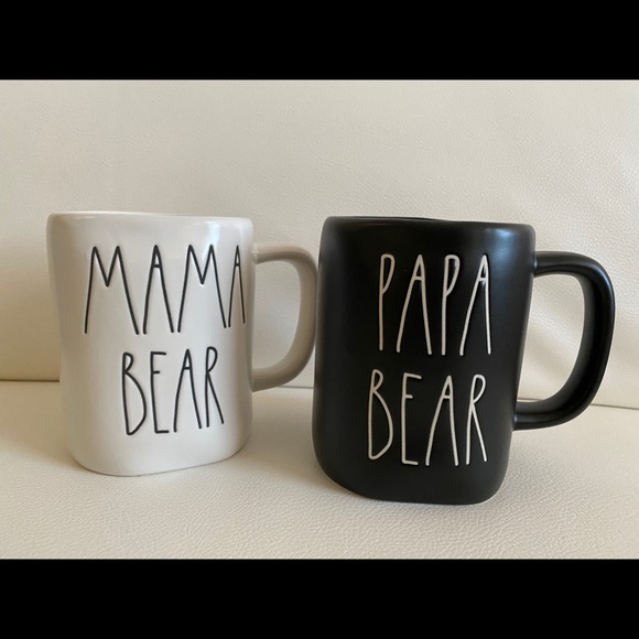 RAE DUNN Mama Bear and Papa bear Mugs. Authentic - Picture 5 of 5